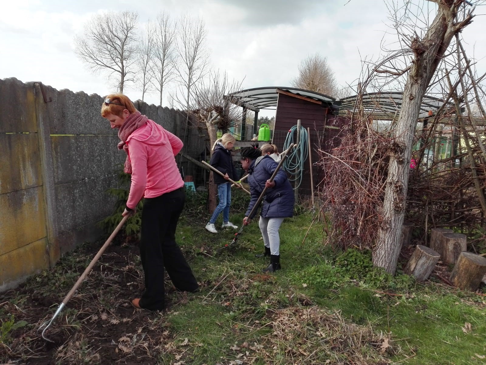 Werken in de bloementuin